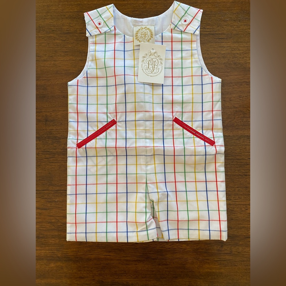 Beaufort Bonnet Company Boy’s Jon Jon Windowpane Stripe